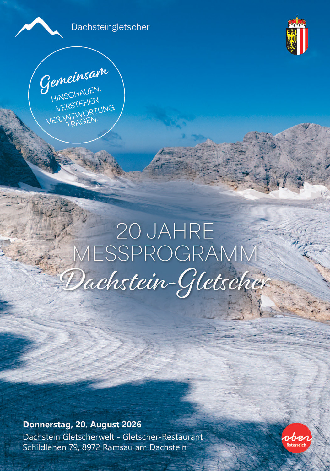 Einladung zu 20 Jahre Forschung am Dachsteingletscher