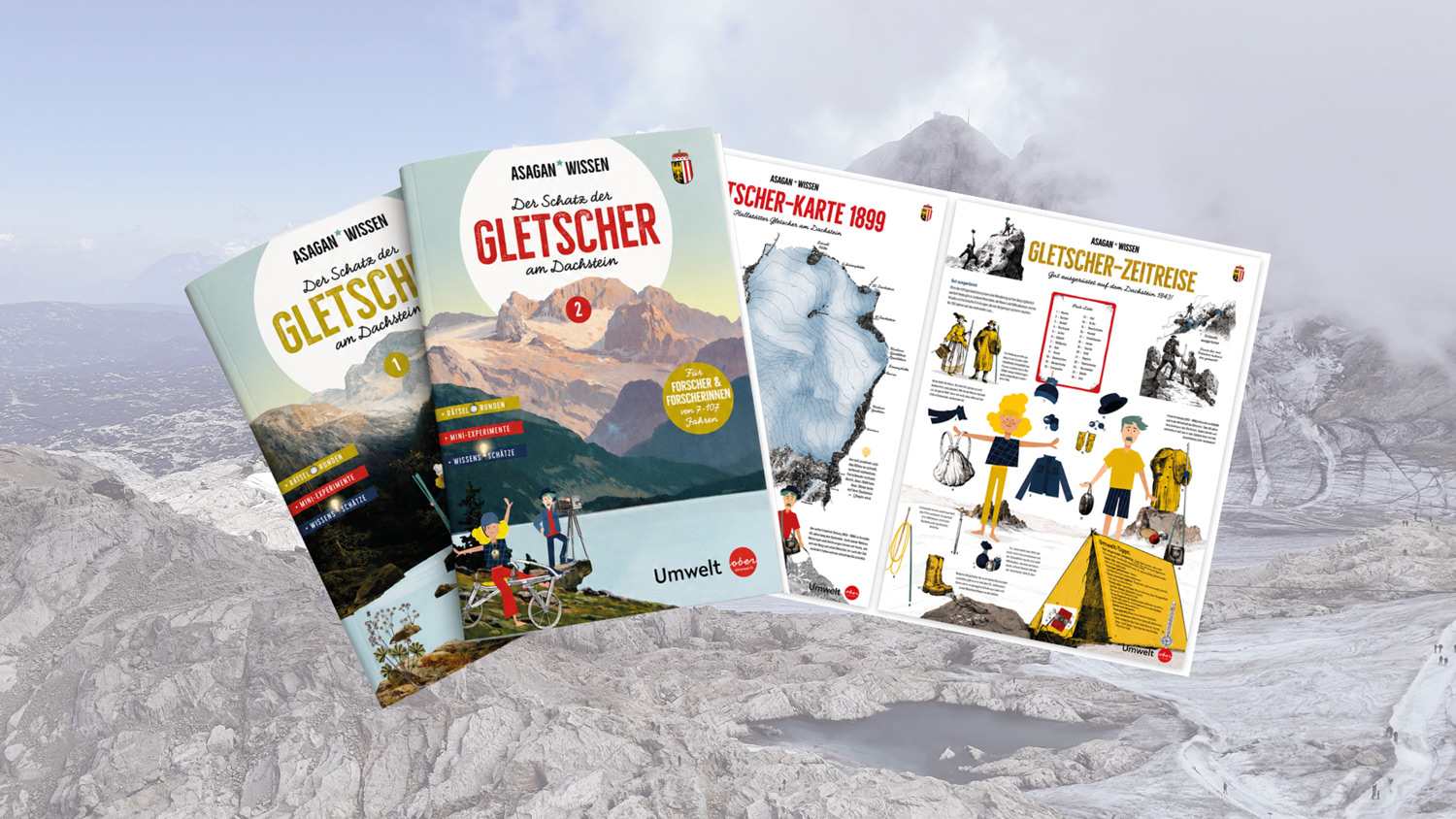 Neu für Kinder: Mini-Forscherreihe „Der Schatz der Gletscher am Dachstein“  