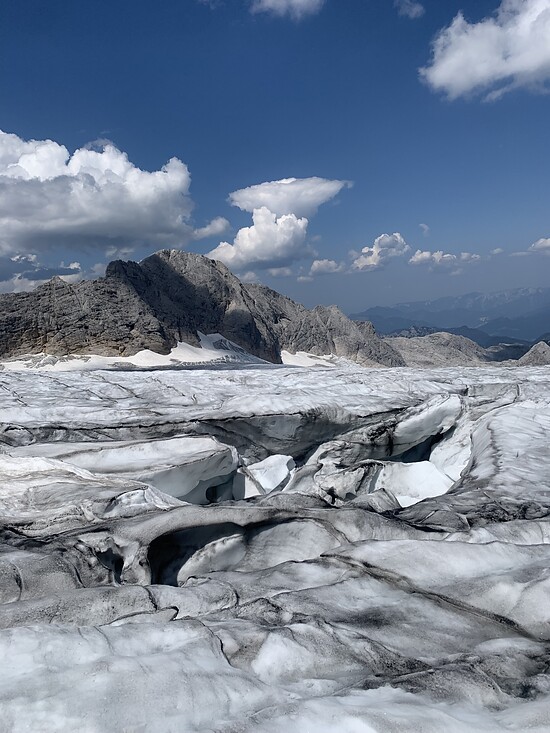  Rekordverdächtige Eisabschmelzung am Hallstätter Gletscher!